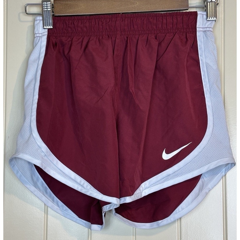 Nike Dri-Fit Women's‎ Tempo Running Active Workout Gym Shorts Sz XS red white